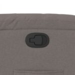 vidaXL Sklápacie kreslo sivohnedé látkové – Obrázok 9