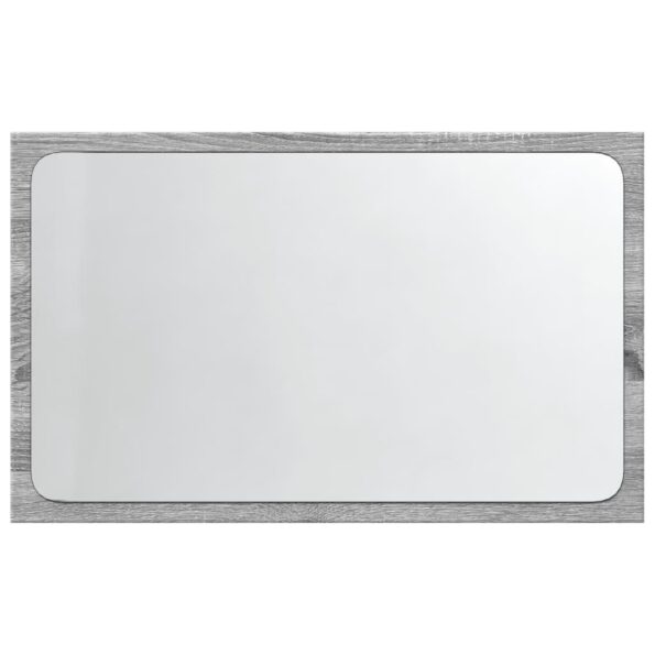 vidaXL LED kúpeľňové zrkadlo sivé sonoma 60x8,5x38 cm kompozitné drevo – Obrázok 6