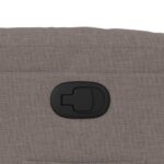 vidaXL Sklápacie kreslo sivohnedé látkové – Obrázok 9