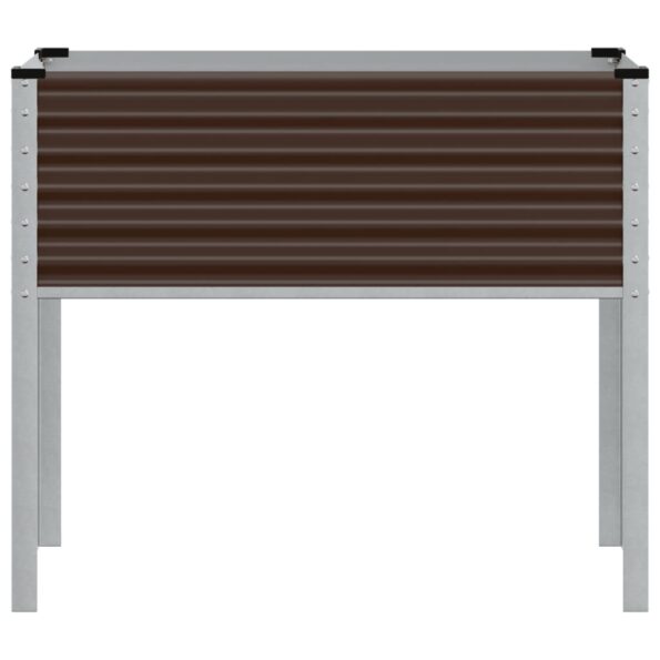 vidaXL Záhradný kvetináč, hnedý 100x41x90 cm, oceľ – Obrázok 4