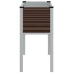 vidaXL Záhradný kvetináč, hnedý 100x41x90 cm, oceľ – Obrázok 5