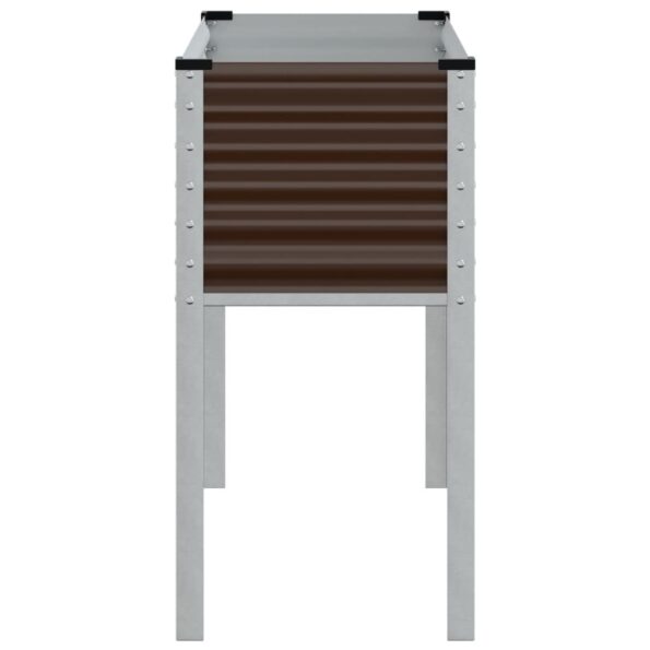 vidaXL Záhradný kvetináč, hnedý 100x41x90 cm, oceľ – Obrázok 5