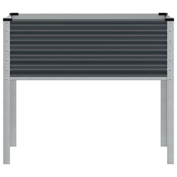 vidaXL Záhradný kvetináč, antracitový 100x41x90 cm, oceľ – Obrázok 4