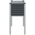 vidaXL Záhradný kvetináč, antracitový 100x41x90 cm, oceľ – Obrázok 5