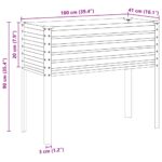 vidaXL Záhradný kvetináč 100x41x90 cm, pozinkovaná oceľ – Obrázok 8
