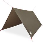 vidaXL Kempingová plachta hnedá 306x306 cm vodotesná – Obrázok 2