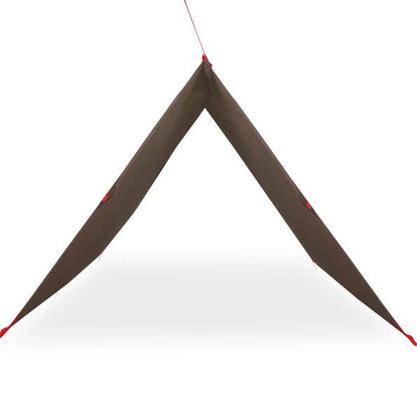 vidaXL Kempingová plachta hnedá 306x306 cm vodotesná – Obrázok 4