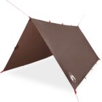 vidaXL Kempingová plachta hnedá 366x306 cm vodotesná – Obrázok 2