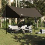 vidaXL Kempingová plachta hnedá 462x306x211 cm vodotesná – Obrázok 3