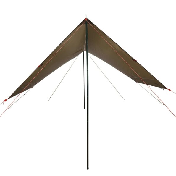 vidaXL Kempingová plachta hnedá 462x306x211 cm vodotesná – Obrázok 4