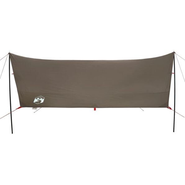 vidaXL Kempingová plachta hnedá 462x306x211 cm vodotesná – Obrázok 5