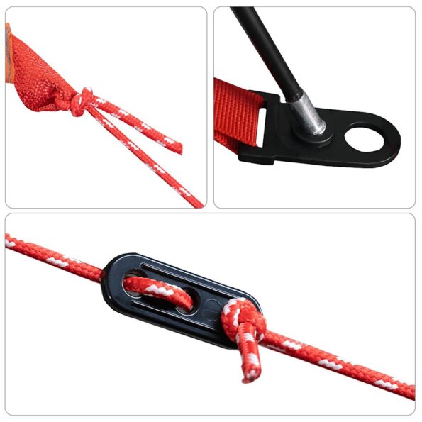 vidaXL Rodinný stan, kupola, 6 osôb, hnedý, vodoodolný – Obrázok 11