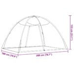 vidaXL Moskytiéra jurta s dverami 220 sieťka biela 200x180x135 cm – Obrázok 7