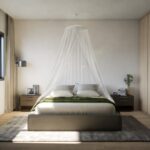 vidaXL Moskytiéra na posteľ 220 sieťovina biela 56x56x220 cm – Obrázok 3