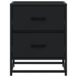 vidaXL Nočné stolíky 2 ks čierne 40x31x50 cm kompozitné drevo – Obrázok 5