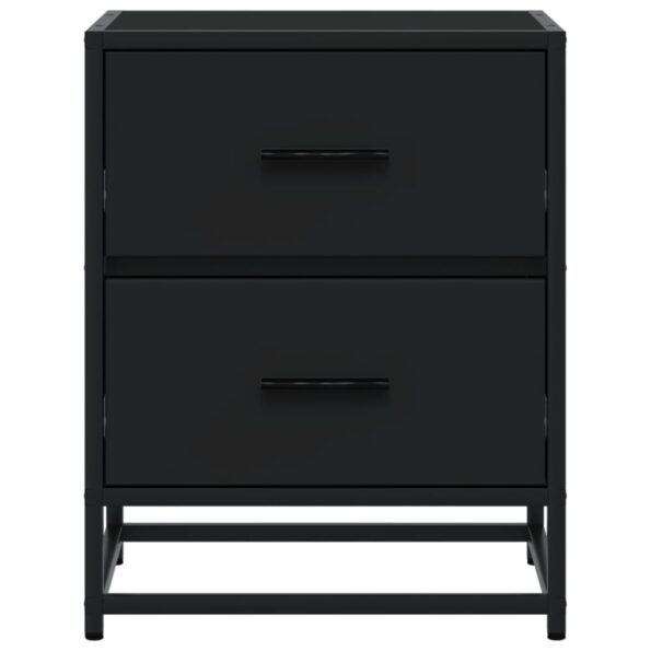 vidaXL Nočné stolíky 2 ks čierne 40x31x50 cm kompozitné drevo – Obrázok 5