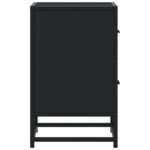 vidaXL Nočné stolíky 2 ks čierne 40x31x50 cm kompozitné drevo – Obrázok 7