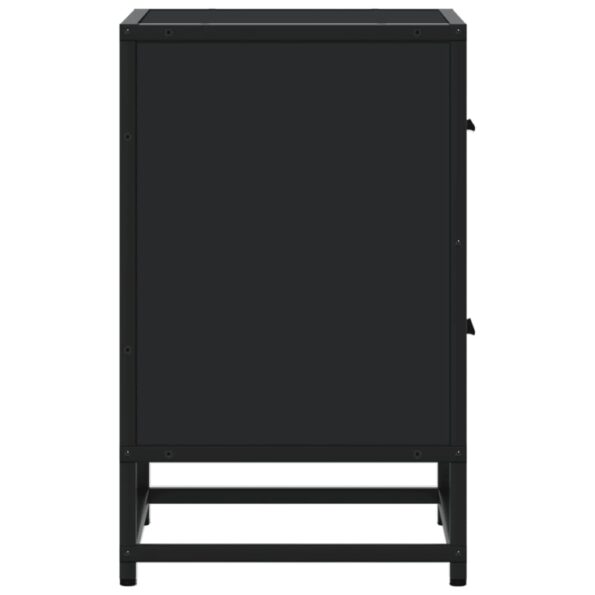 vidaXL Nočné stolíky 2 ks čierne 40x31x50 cm kompozitné drevo – Obrázok 7