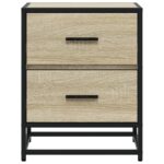 vidaXL Nočný stolík dub sonoma 40x31x50 cm kompozitné drevo – Obrázok 5