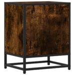 vidaXL Nočný stolík dymový dub 40x31x50 cm kompozitné drevo – Obrázok 8