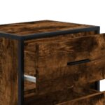 vidaXL Nočný stolík dymový dub 40x31x50 cm kompozitné drevo – Obrázok 10