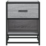 vidaXL Nočný stolík sivý sonoma 40x31x50 cm kompozitné drevo – Obrázok 5