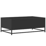 vidaXL Konferenčný stolík, čierny 90x57x35 cm, kompozitné drevo+kov – Obrázok 7
