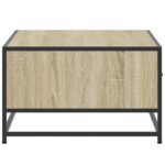 vidaXL Konferenčný stolík dub sonoma 90x57x35 cm kompozit. drevo a kov – Obrázok 6