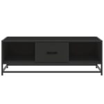 vidaXL Konferenčný stolík, čierny 100x57x35 cm, kompozitné drevo+kov – Obrázok 5