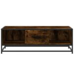 vidaXL Konferenčný stolík dymový dub 100x57x35 cm kompozit.drevo a kov – Obrázok 5