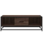 vidaXL Konferenčný stolík hnedý dub 100x57x35 cm kompozit. drevo a kov – Obrázok 5