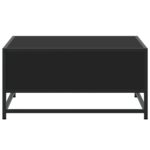 vidaXL Konferenčný stolík čierny 60,5x60,5x30cm kompozitné drevo a kov – Obrázok 6