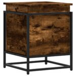 vidaXL Úložný box s vekom dymový dub 40x40x51,5 cm kompozitné drevo – Obrázok 2