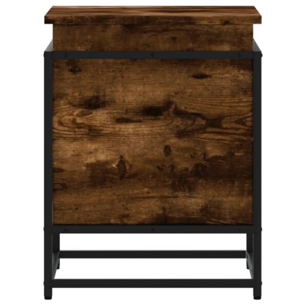 vidaXL Úložný box s vekom dymový dub 40x40x51,5 cm kompozitné drevo – Obrázok 4