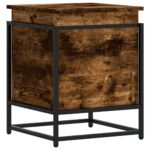 vidaXL Úložný box s vekom dymový dub 40x40x51,5 cm kompozitné drevo – Obrázok 6