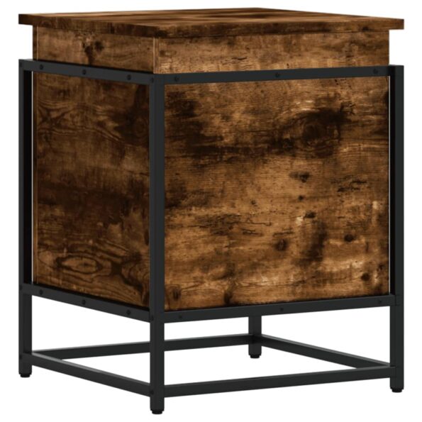 vidaXL Úložný box s vekom dymový dub 40x40x51,5 cm kompozitné drevo – Obrázok 6