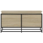 vidaXL Úložný box s vekom dub sonoma 100x40x51,5 cm kompozitné drevo – Obrázok 4