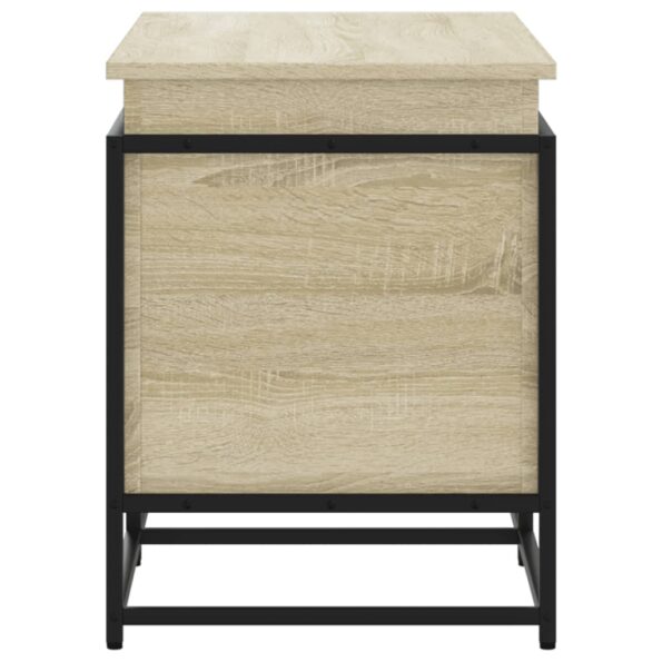 vidaXL Úložný box s vekom dub sonoma 100x40x51,5 cm kompozitné drevo – Obrázok 5