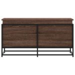 vidaXL Úložný box s vekom hnedý dub 100x40x51,5 cm kompozitné drevo – Obrázok 4