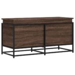 vidaXL Úložný box s vekom hnedý dub 100x40x51,5 cm kompozitné drevo – Obrázok 6