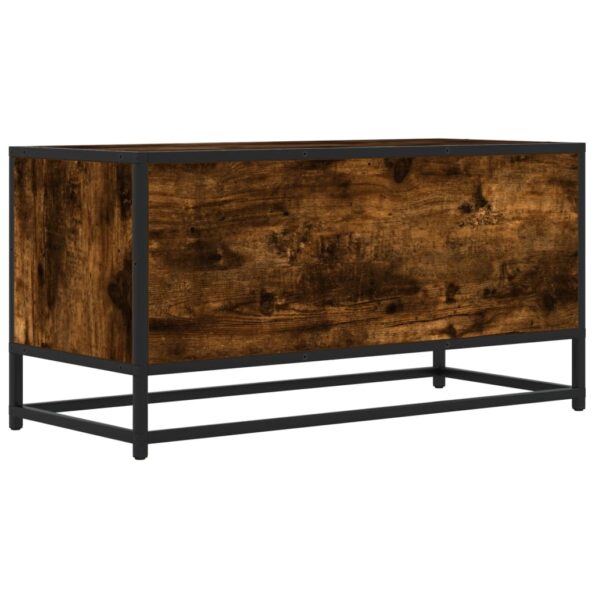 vidaXL TV skrinka dymový dub 80x34,5x40 cm kompozitné drevo a kov – Obrázok 6