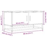 vidaXL TV skrinka sivá sonoma 80x34,5x40 cm kompozitné drevo a kov – Obrázok 10
