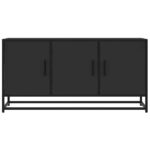 vidaXL TV skrinka čierna 100x35x50 cm kompozitné drevo a kov – Obrázok 4