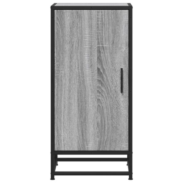 vidaXL Komoda sivá sonoma 35,5x35x76 cm kompozitné drevo a kov – Obrázok 4