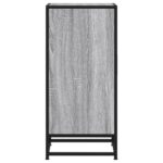vidaXL Komoda sivá sonoma 35,5x35x76 cm kompozitné drevo a kov – Obrázok 5