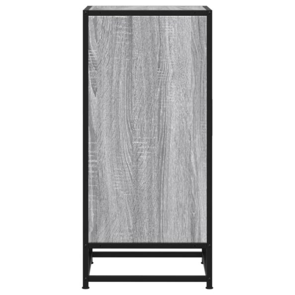 vidaXL Komoda sivá sonoma 35,5x35x76 cm kompozitné drevo a kov – Obrázok 5