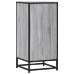 vidaXL Komoda sivá sonoma 35,5x35x76 cm kompozitné drevo a kov – Obrázok 6