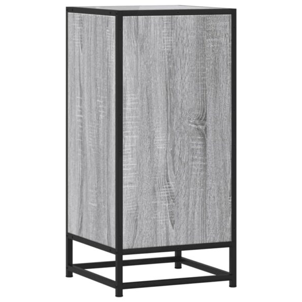 vidaXL Komoda sivá sonoma 35,5x35x76 cm kompozitné drevo a kov – Obrázok 6