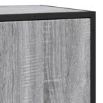 vidaXL Komoda sivá sonoma 35,5x35x76 cm kompozitné drevo a kov – Obrázok 9