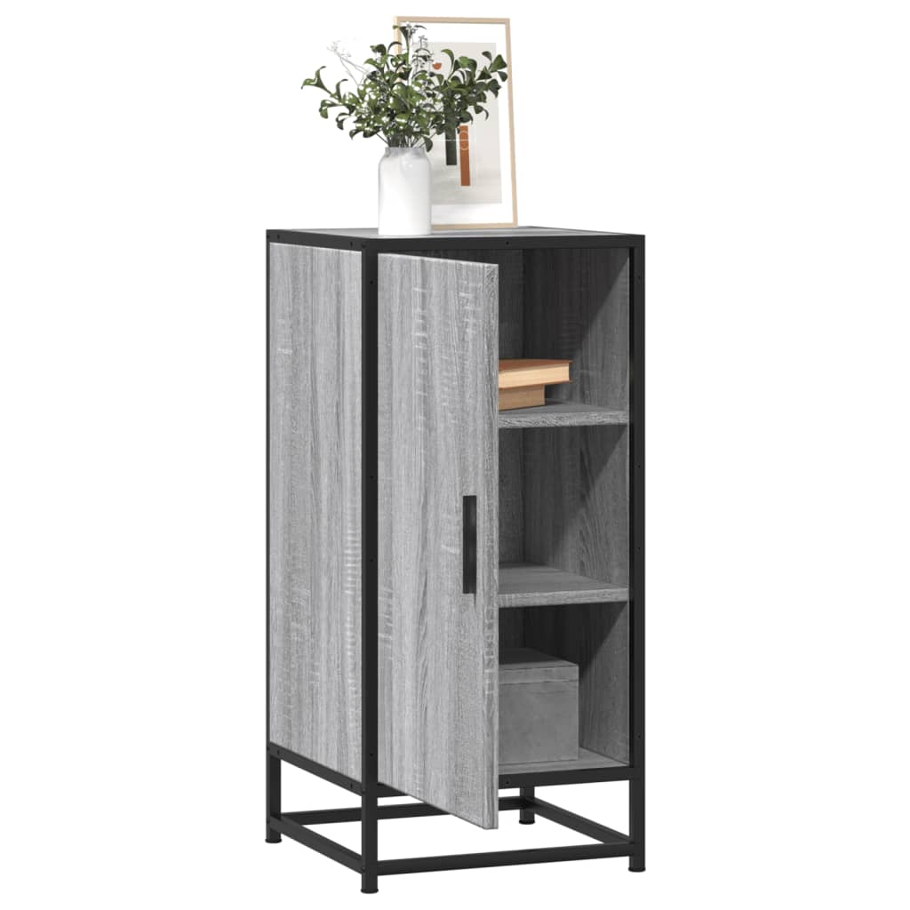VXL8721102840012_m_en_hd_1.jpg vidaXL Komoda sivá sonoma 35,5x35x76 cm kompozitné drevo a kov – Obrázok 1